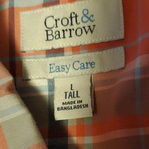 Croft & Barrow Cotton Candy Dress shirt size L